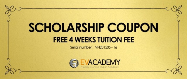Coupon miễn phí 4 tuần học phí tại Trường EV – Cebu